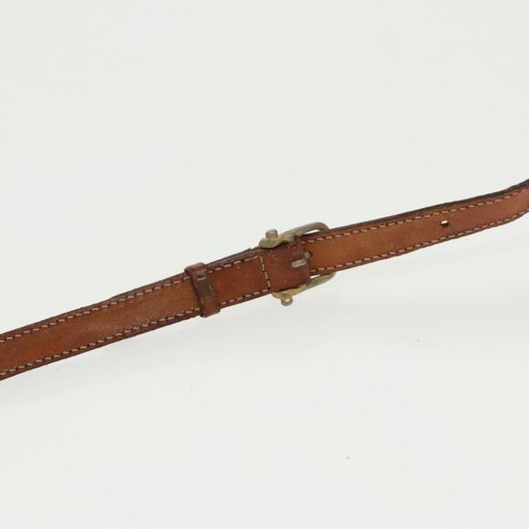 CELINE Macadam Canvas Shoulder Bag Pvc Leather Brown Gold - Picture 8 of 13